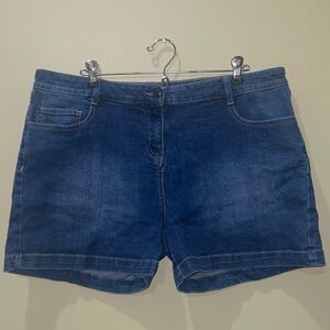 Per Se Jean Shorts, Dark Denim